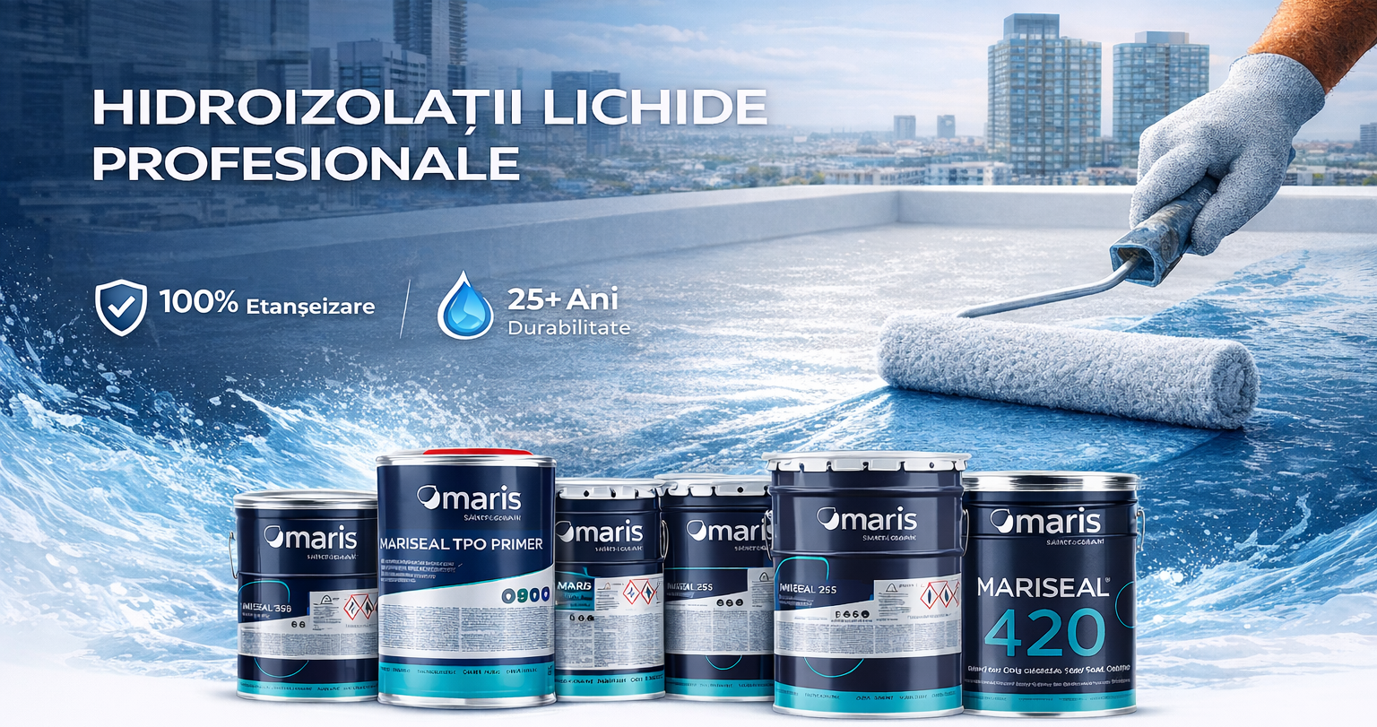 Gama completă de produse MARISEAL pentru hidroizolații lichide poliuretanice
